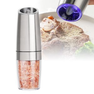 Battery Operated Salt Pepper Mill Grinder with LED_0