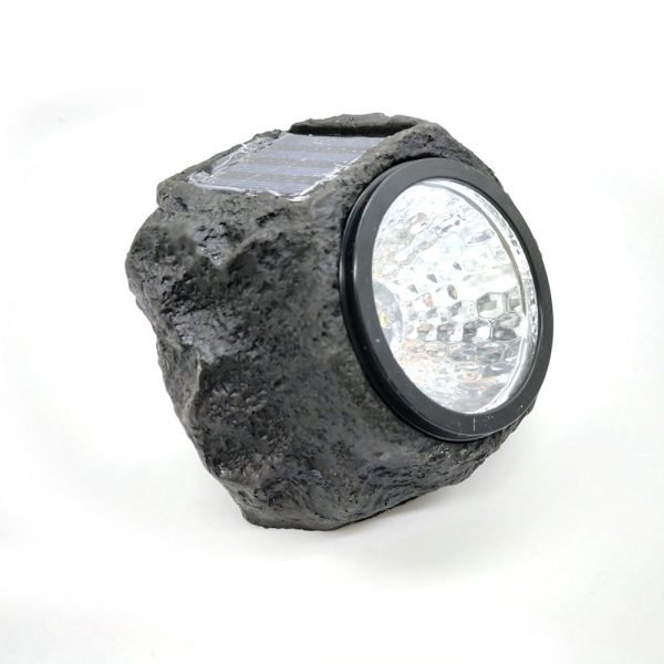 Solar Powered Outdoor Landscaping Granite Rock Lights_5