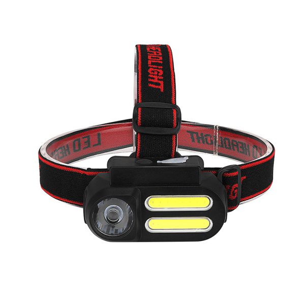 USB Rechargeable COB Head Mounted Outdoor Light Torch_2