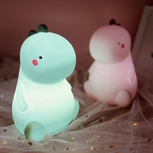 USB Charging Silicone Dinosaur Touch Sensor Baby Lamp_6