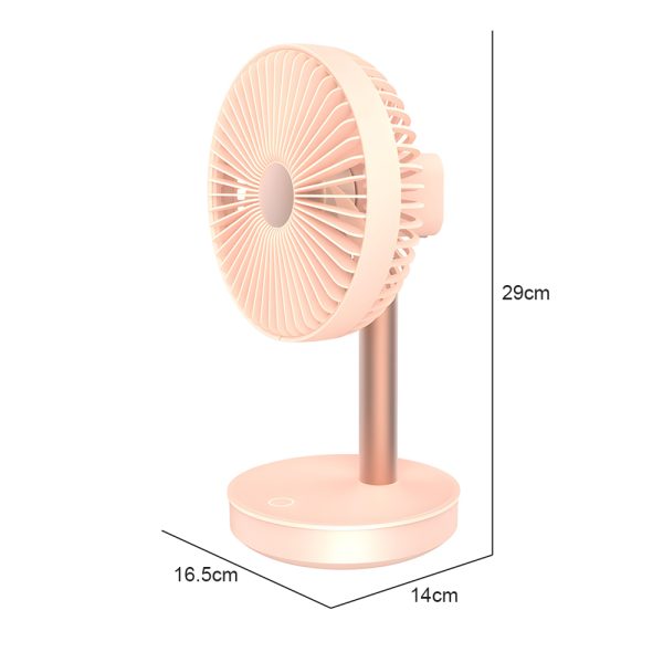 USB Charging 4-Speed Mini Foldable Table Electric Fan_8