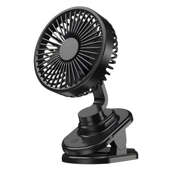 USB Rechargeable Portable Mini Desktop Clip-on Stroller Fan_1