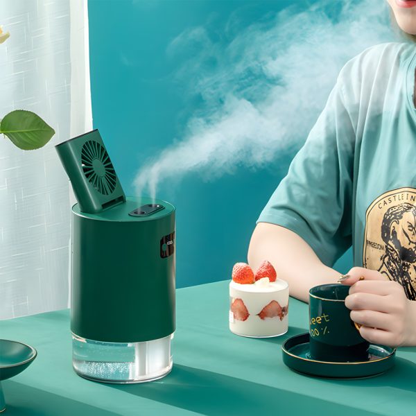 USB Rechargeable Portable Summer Humidifier and Fan_6