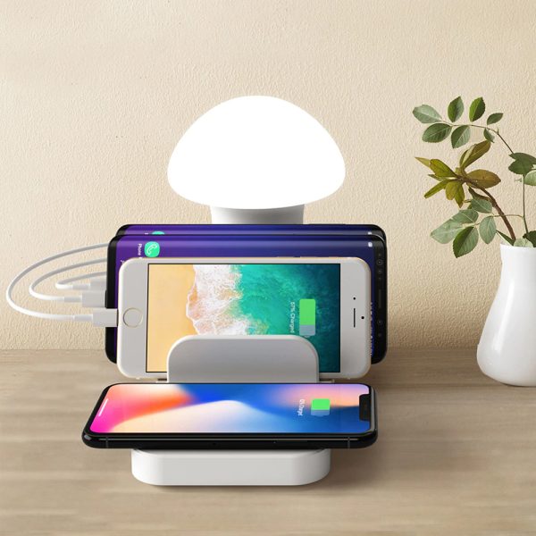 4-in-1 Mushroom Lamp and USB Charging Hub- AU, EU, US, UK Plug_6