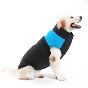 Warm Up Zip Up Padded Dog Jacket with Dual Ring Leash_0