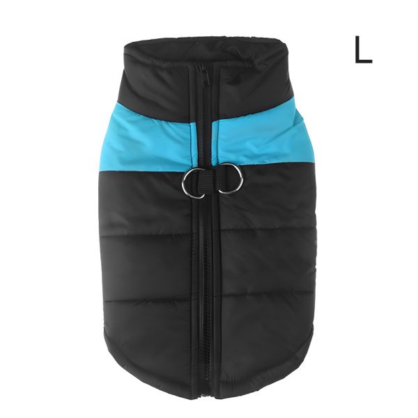 Warm Up Zip Up Padded Dog Jacket with Dual Ring Leash_1