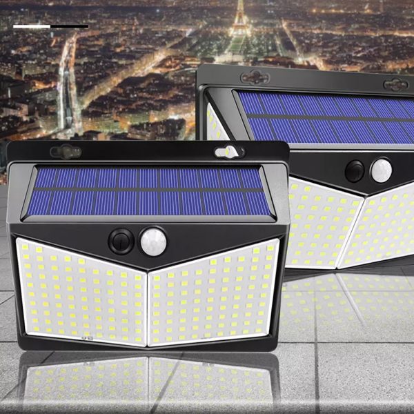 1/2 Pack Solar Powered 208 LED Outdoor Garden Lamp_6