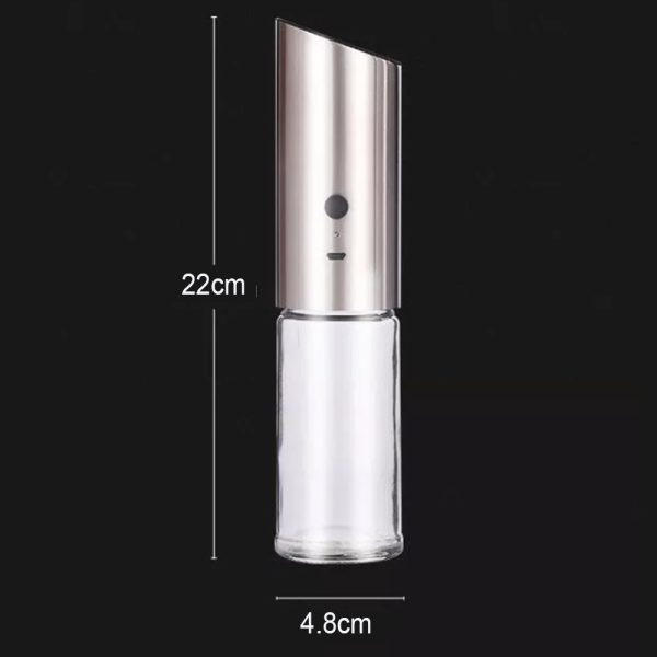 USB Rechargeable Salt and Pepper Spice Grinder Kitchen Tool_2