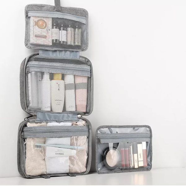 Large Capacity Foldable Travel Makeup Toiletry Organizer_9