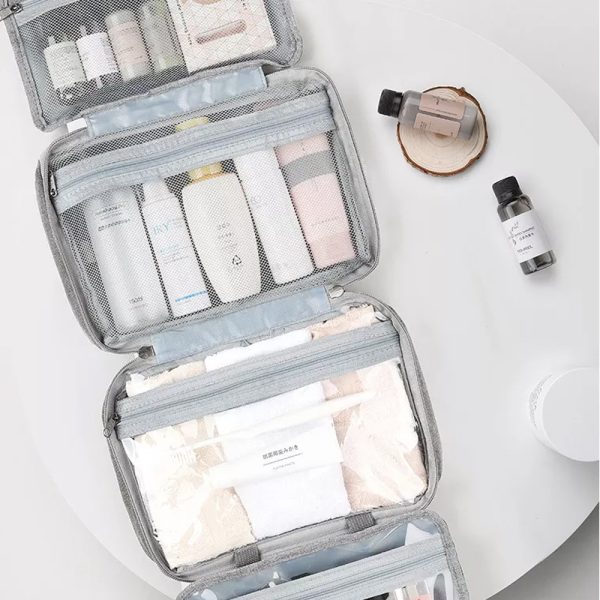 Large Capacity Foldable Travel Makeup Toiletry Organizer_8