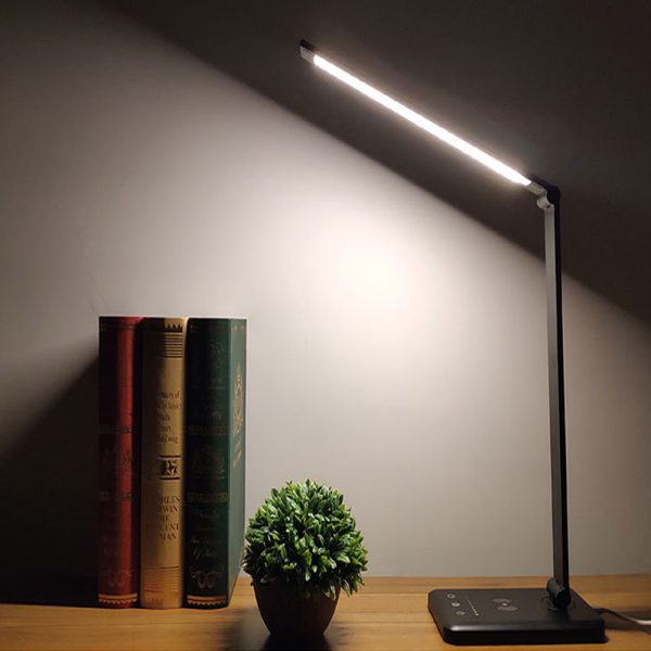 Multifunctional LED Desk Lamp with Wireless Charger USB Rechargable_7