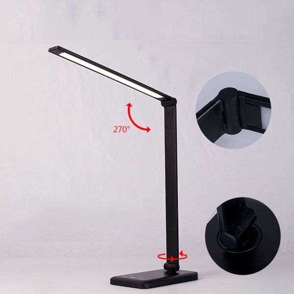 Multifunctional LED Desk Lamp with Wireless Charger USB Rechargable_9