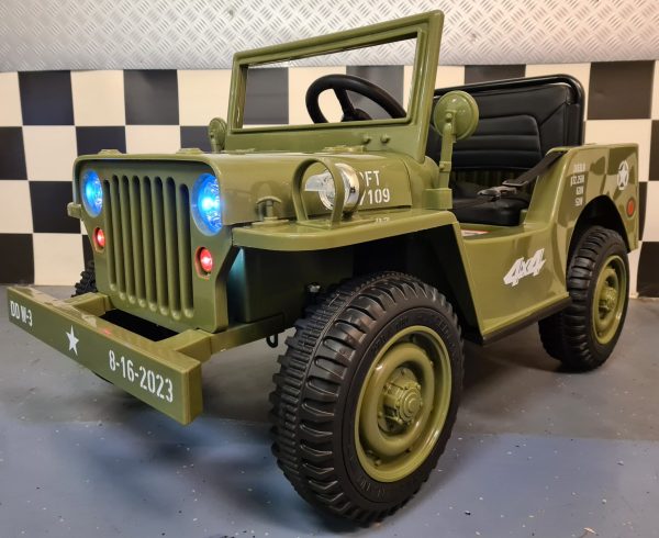 Electric children's jeep Willy 12 volts with remote control 1 person - Image 2