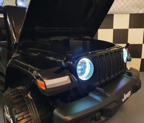 Jeep Wrangler battery children's car 12 volt 4 wheel drive remote control black - Image 8