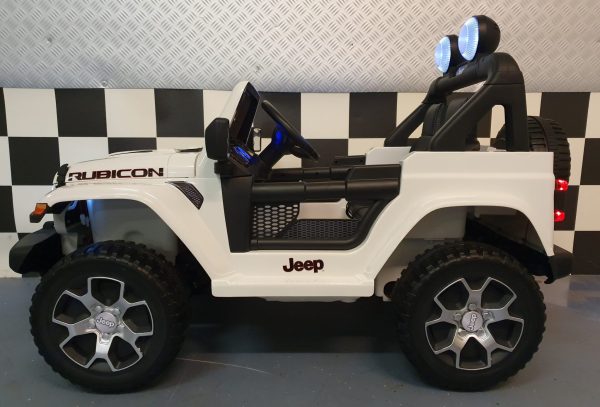 Jeep Wrangler children's car 12 volt 4 wheel drive RC White - Image 4