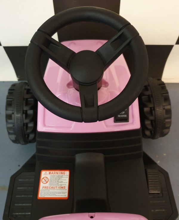 Electric children's tractor pink 6 volts - Image 6