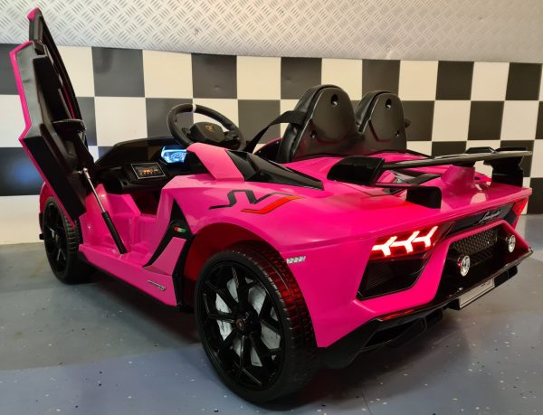 Children's car Lamborghini Aventador 12volt pink - Image 5