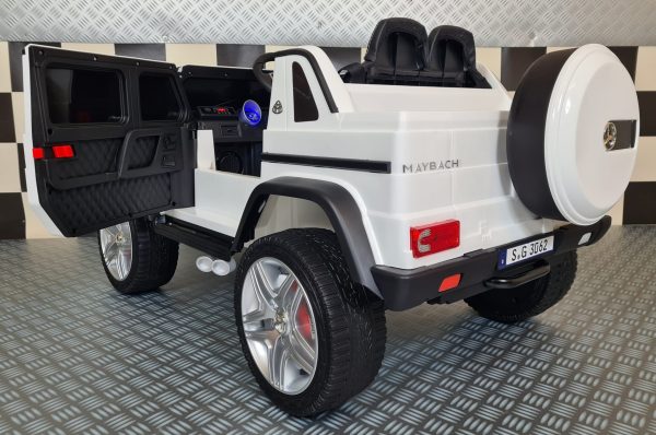 Electric children's car Mercedes Maybach G650 white - Image 5