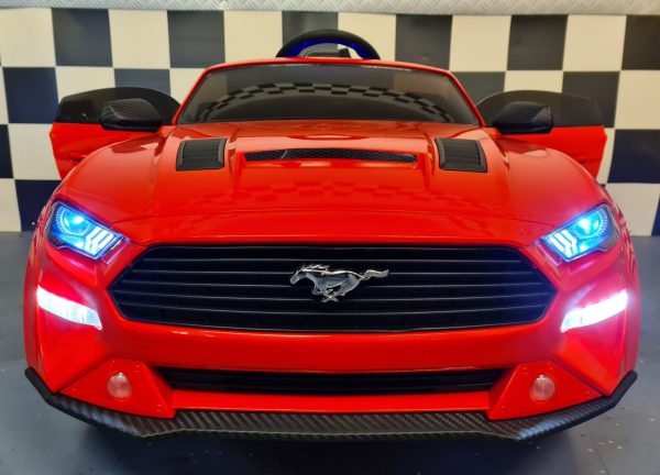 Children's car Ford Mustang 24 volt drift and RC metallic red - Image 3