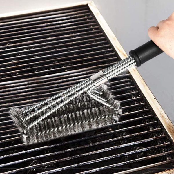 Heavy Duty Grill Brush & Scraper with Carrying Bag_2
