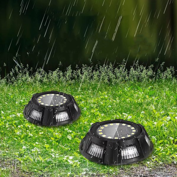 Solar Powered Outdoor LED Stake Ground Garden Lights_2