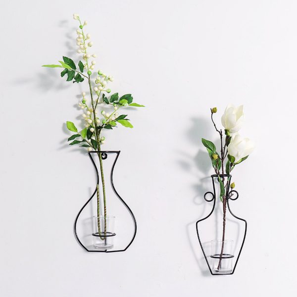 Creative Wire Hanging Nordic Minimalist Wall Vase Planter_3