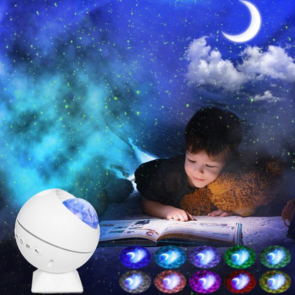 360° Magnetic Base Remote Controlled Star Projector- USB_1