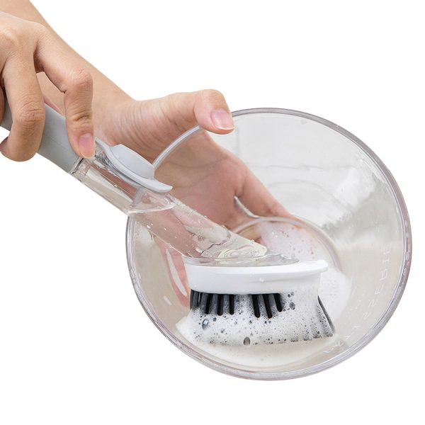 Soap Dispensing Dishwashing Pots and Pans Wand Scrubber_2