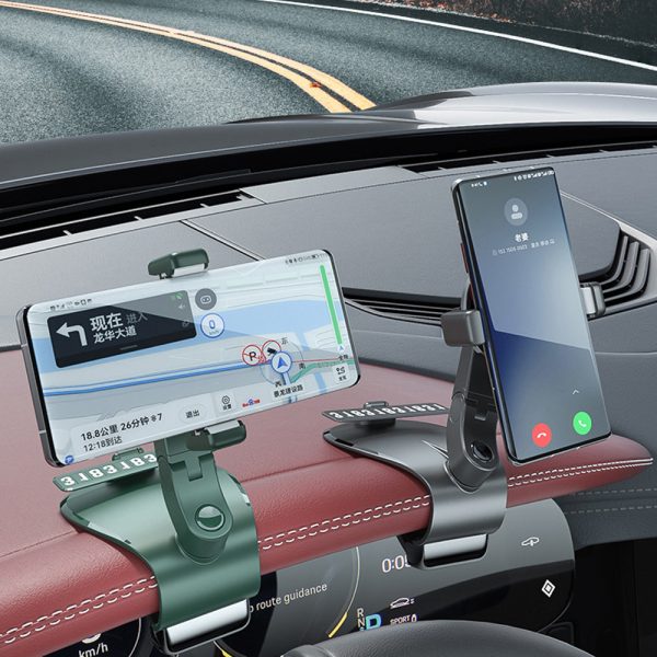 Car Dashboard Mobile Phone Holder with Parking Number_5