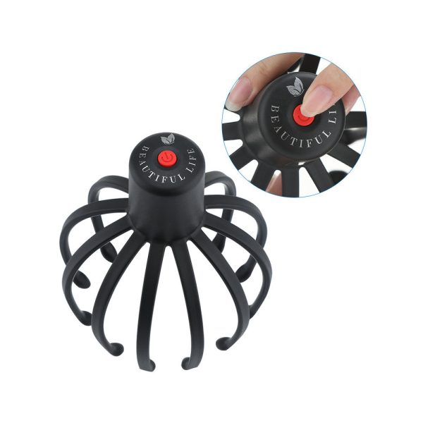 USB Charging Electric Octopus Claw Head and Scalp Massager_3