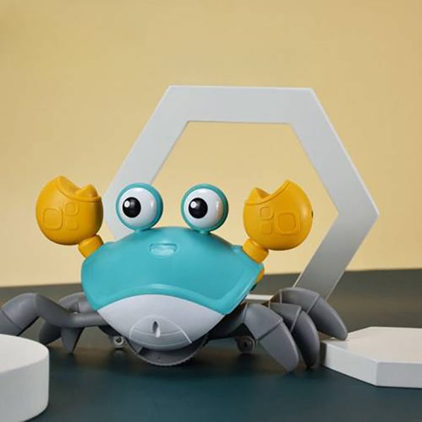 Crawling Crab Sensory Toy with Music and LED Light-USB Rechargeable_1