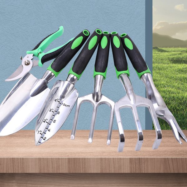 9pcs/set Aluminum Alloy Outdoor Gardening Shovel Set_1