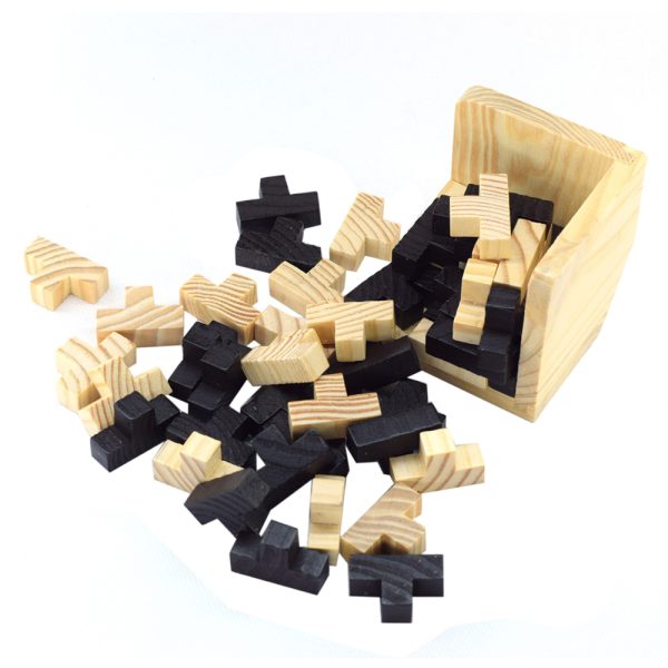 54pcs Brain Teaser 3D Wooden Puzzle Educational Toy_5