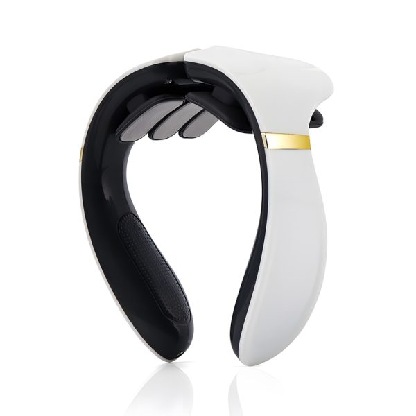 USB Rechargeable 6 Heads Electric Pulse Heating Neck Massager_1