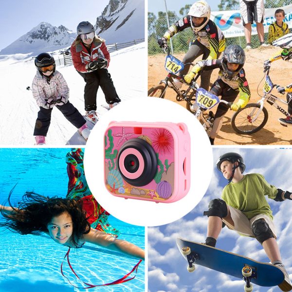 180° Rotation 1080P HD Kids Action Camera-USB Charging_5