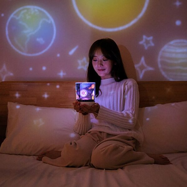 USB Rechargeable Rotating Night Lamp and Wireless Speaker_9