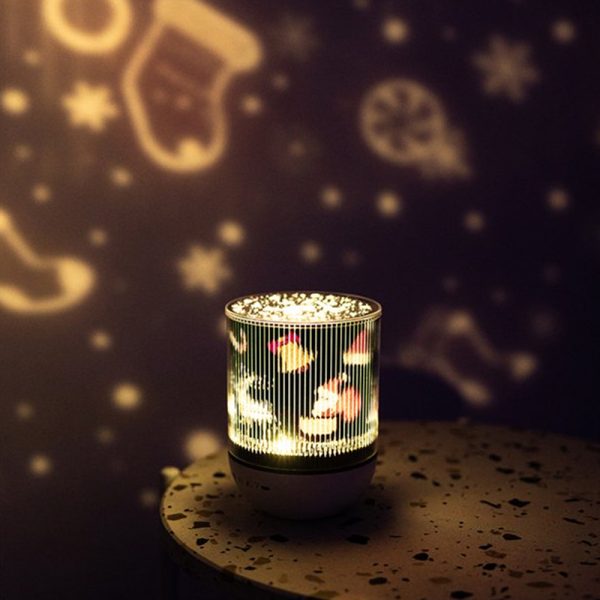 USB Rechargeable Rotating Night Lamp and Wireless Speaker_4