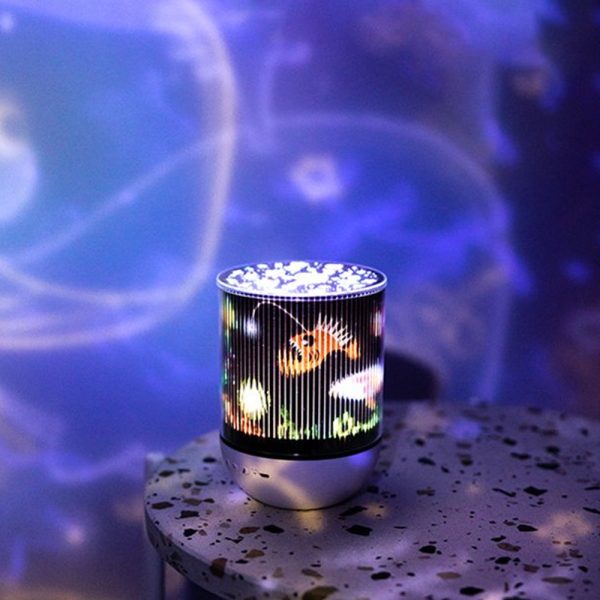 USB Rechargeable Rotating Night Lamp and Wireless Speaker_6