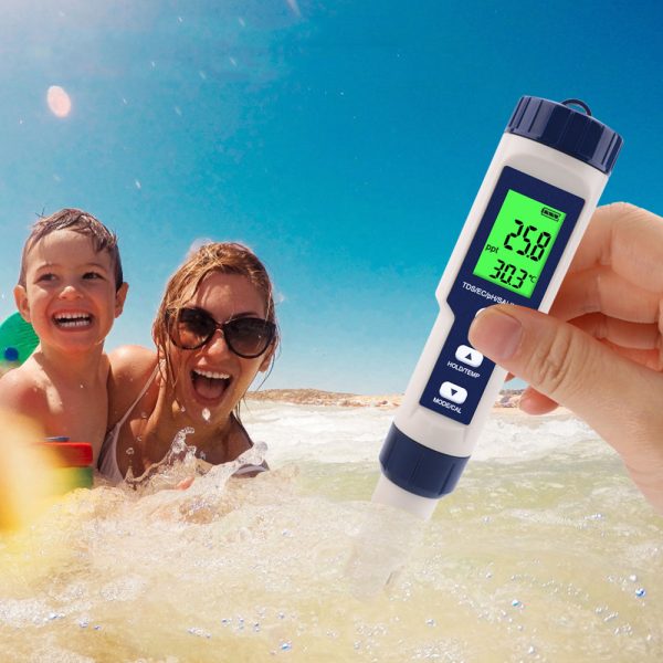5 in 1 High Accuracy Digital Pen pH Tester for Water_8