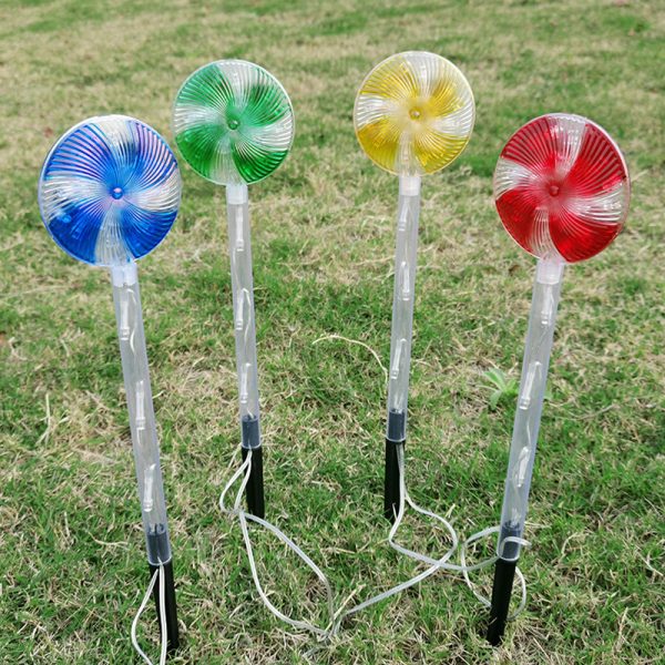 Solar Powered Candy Cane Lollipop Christmas Stake Lights_9