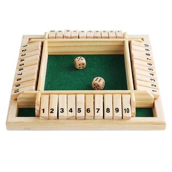 Shut The Box Wooden Dice Game Board for Kids & Adults_9
