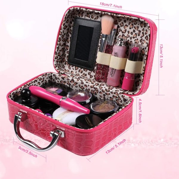 Washable Kid’s Pretend Makeup Toy Set with Cosmetic Bag_7