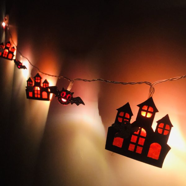 USB Plugged-in Halloween Bats LED String Light_4