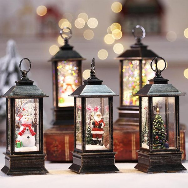 Musical and Lighting Holiday Snow Globe-Battery Operated_5