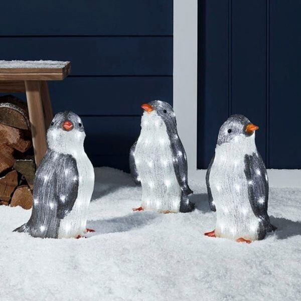 Solar Powered Outdoor 3D Penguin Holiday Decorative Light_7