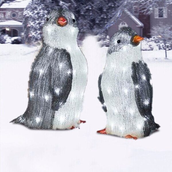 Solar Powered Outdoor 3D Penguin Holiday Decorative Light_9