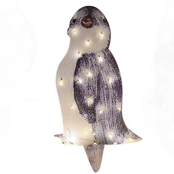 Solar Powered Outdoor 3D Penguin Holiday Decorative Light_1
