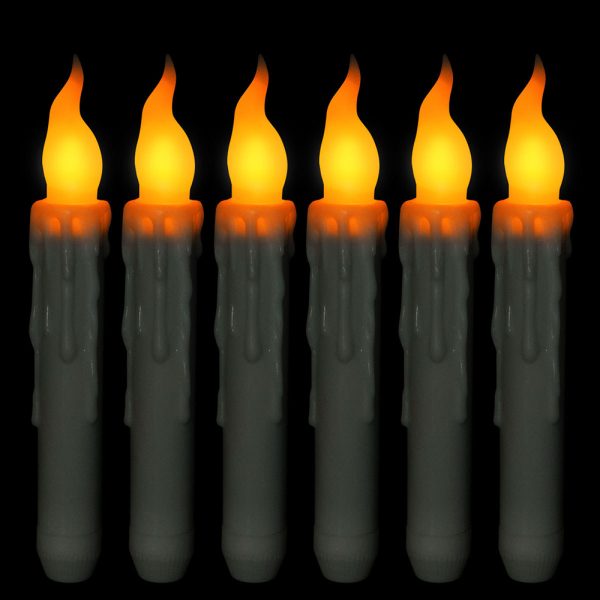 12 Pack Flameless LED Taper Candles Party Home Decoration Floating Candles-Battery Powered_3