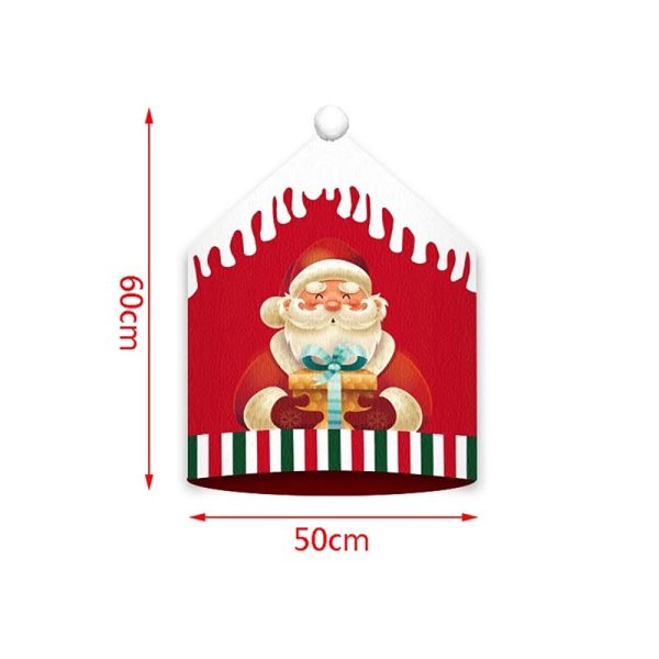 Christmas Chair Cover Santa Cap Home Dinner Décor_9