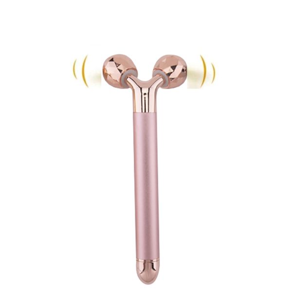 2 IN 1 Electric Face Massager 24k Golden Facial Massager – Battery Powered_5